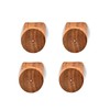 NIRMAN Coat Hooks Acacia Wood Set of 4 Coat Hook