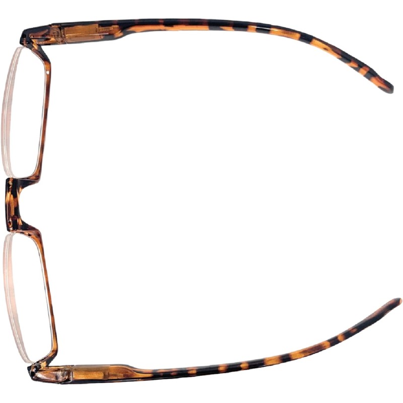 Incredible Bargains The Parker Rectangle Half Frame Reading Glasses, Unisex