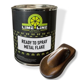 LiME LiNE Rootbeer Brown Metal Flake Automotive Basecoat- No Reducer Needed, Ready to Spray (Rootbeer Brown) (1 Quart)