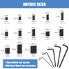 1145PCS 25 Sizes Metric & SAE Set Screw Assortment Kit,12.9