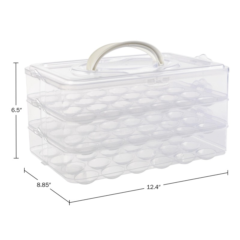 Classic Cuisine Egg Container for Refrigerator - Large-Capacity Egg Holder