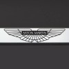 KA Stainless Steel Aston Martin Logo Black Letter Laser Etched