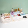 Backerysupply Set Of 12 Beige Color Plastic Desk Drawer Organizers