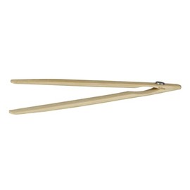 Avanti Bamboo Toast Tongs with Magnet, Natural Bamboo