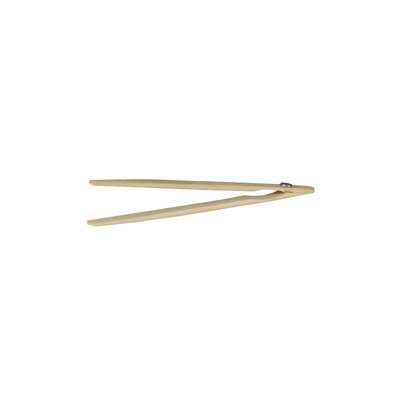 Avanti Bamboo Toast Tongs with Magnet, Natural Bamboo