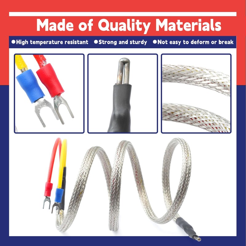 Dusledel 812-0210 Thermocouple Replacement for Quadrafire for Heatilator 800 1000