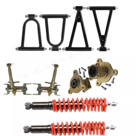 Unbranded 350mm Suspension Shock Swing Arm Upper&Lower A-Arm Steering Kit ATV Bike Go Kart