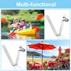 PATIKIL 8x5mm Kayak Paddle Snap 16 Pcs Tent Pole Clips