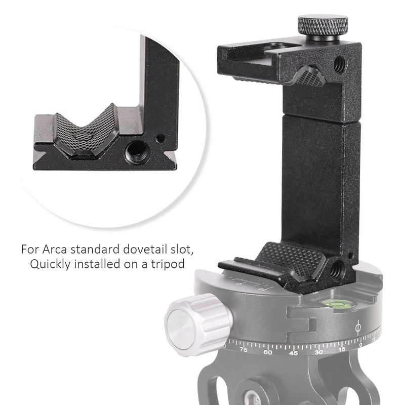 Mobile Phone Tripod Mount Clip Adjustable Phone Clamp with Cold