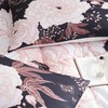 Bildenly Black Floral King Size Comforter Set - White Flower