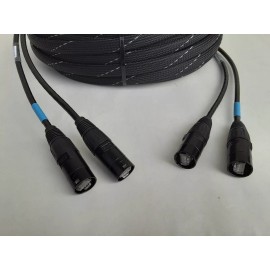 Unbranded 50 FT 2 Channel CAT-6 Snake Tactical Shielded w/Neutrik Ethercon Digital Audio