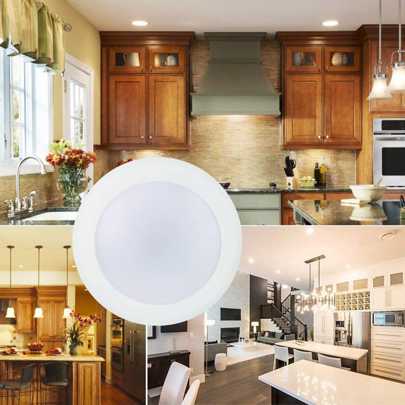 ECOELER 10 Pack 6 Inch LED 3000K Dimmable Flush Mount