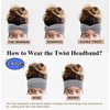 Hair Band Women's Wide Headband Women's Soft Elastic Twisted Non-Slip