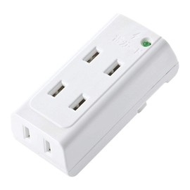 Sanwa Supply TAP-SP222 Lightning Guard Taps, 3 Counts, White, 2 Pieces, Small