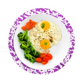 sourcing map 24pcs Disposable Placemats, 13 Inch Foil Metallic Place Mats Mesh Pressed Table Doilies, Table Centerpiece Decor for Wedding Party, Purple