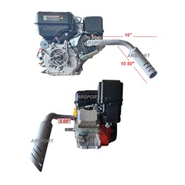 Exhaust Header pipe Compatible with Predator Max 459 from Harbor Freight.