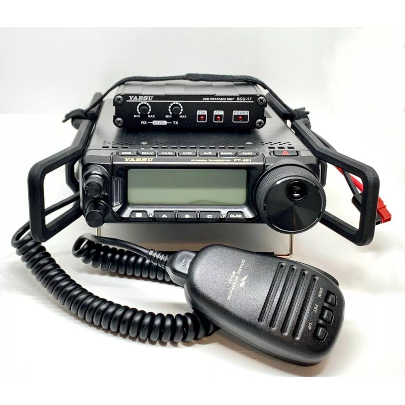 DNA Protector Rail Stands for Yaesu FT-891 All-Mode Amateur Radio