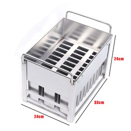 30 Pack Ice Lolly Popsicle Molds Stainless Steel Ice Cream Sticks Mold Ice Maker Popsicle Pop Mold Commercial Popsicle Mold Ice Cream Stick Holder (Modle C)