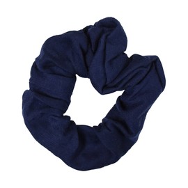 9 Pack Scrunchies Hair Ties (White Navy Light Blue)