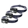 HappyOrange 3-Pack Waterproof LED Headlamp (White and Red Lights), 4