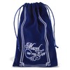 Zion Judaica Jewish Wedding Breaking Glass Kit in Navy Velvet