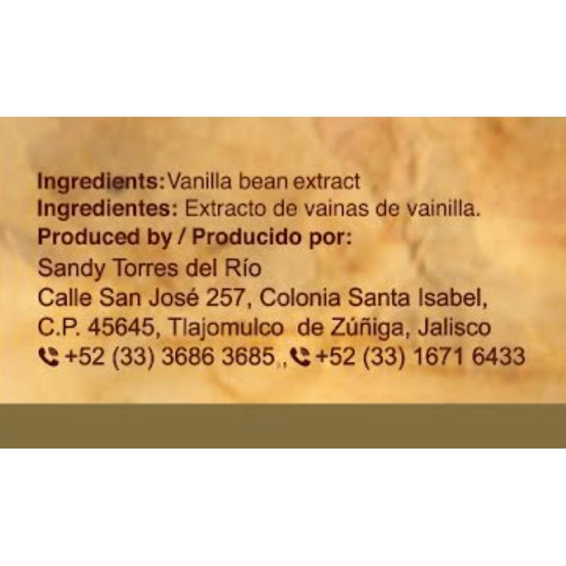 Mexican Vanilla Totonac’s - 33.2 Oz (1 Lt) Bottle -