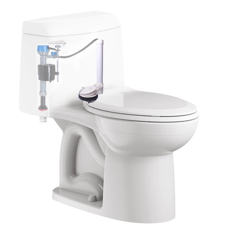 FinFuture Universal Toilet Flush Valve, 2-Inch One Piece Toilet Replacement