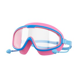 Brotevity Swimming Goggles, Swimming Goggles, Swimming Pool, Children, Large Frame Swimming Goggles for Kids, Outdoor Sports, HD Anti-Fog, Wide View, Multi-Color Selection, Comfort Fit Kids Goggles