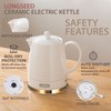 1.26 Quarts Ceramic Electric Kettle with Infuser & Cups Kit,