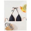 Milumia - Parte superior de bikini reversible floral para mujer,