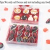 RomanticBaking 50PCS 10x7x2 inches Clear Cookie Boxes Strawberry Boxes Bakery