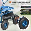 Garden Cart Rolling Workseat with Wheels, Gardening Stool for Planting,