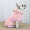 DOTEYAYP Dog Drying Coat with Hood, Adjustable Soft Wrap Bathrobe