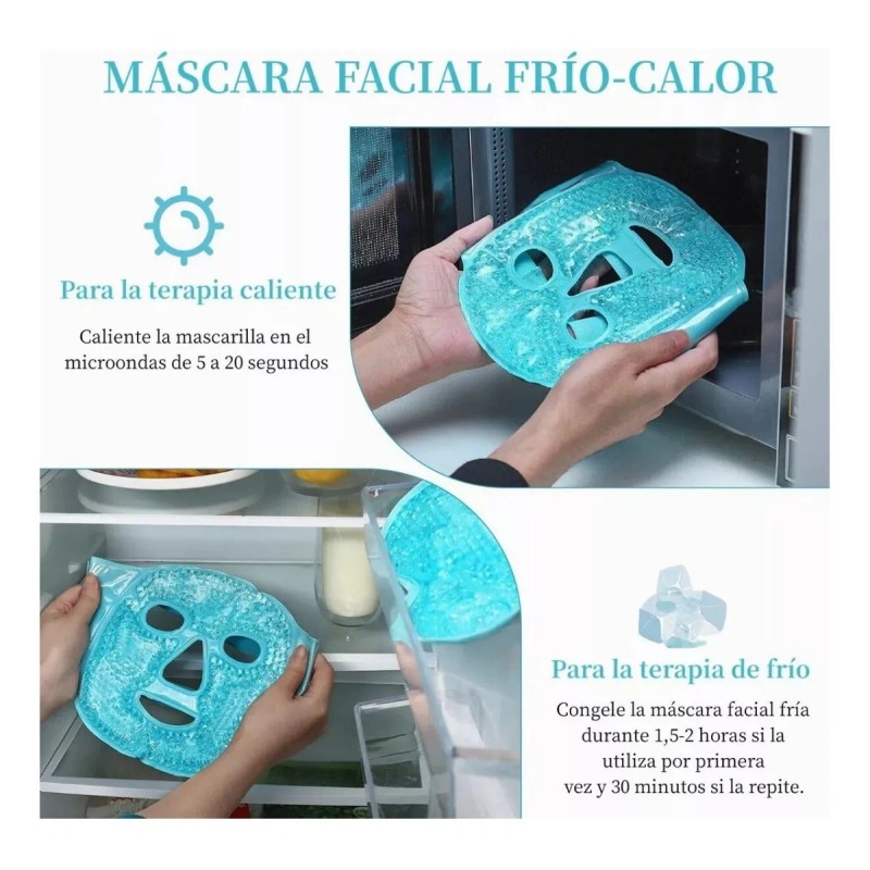 Mascarilla Facial Hielo Hidrogel Relajante