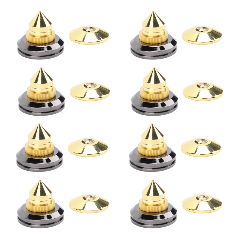 Speaker Spike Pad Kit Wide Application Shock Absorbing Zinc Alloy