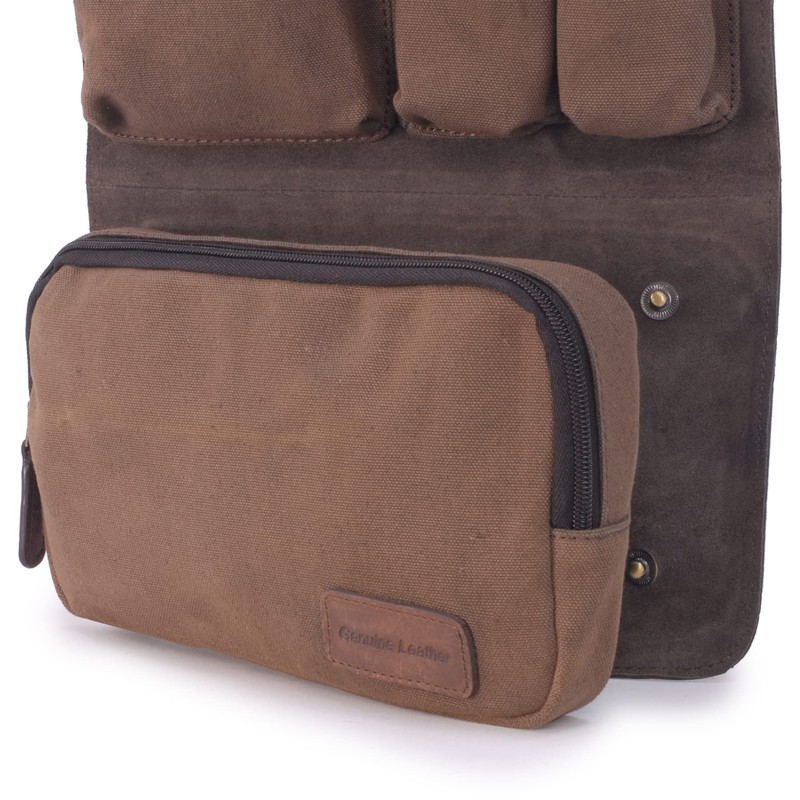 ASHWOOD - Men's Hanging Wash Bag/Shaving Bag/Travel/Gym/Toiletry Bag - Genuine