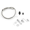 LVOUP 5657 Stainless Adjustable Steel Braided Throttle Cable Kit. 36"