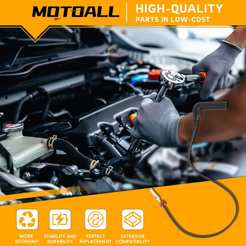 MOTOALL Coolant Heater Glow Plug Wire Harness 3 Pcs Fit