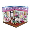 LOZ 1902 Building Blocks Corner Series Architecture Model Bedroom Creative