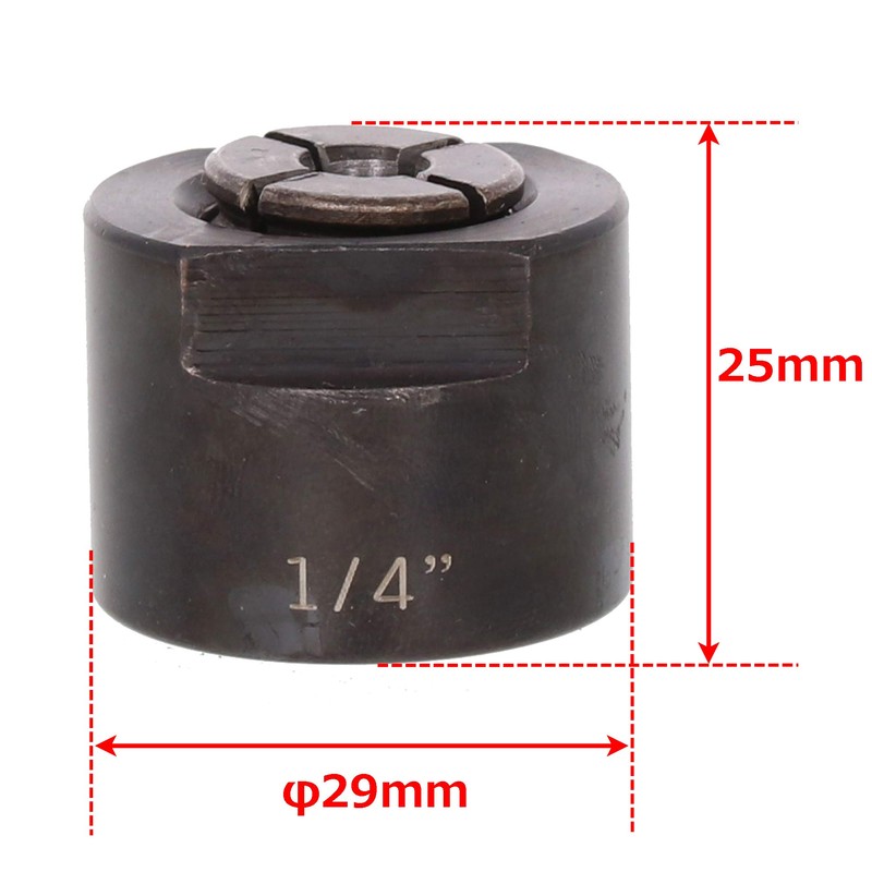 Triton トライトン プランジルーター(JOF001、MOF001 及び TRA001)用 ルーターコレット 6.35mm(1/4インチ) TRC140