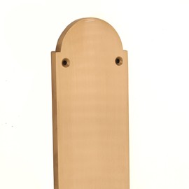 302mm x 72mm Satin Brass Victorian Style Solid Cast Brass Shaped Door Finger Push Plate 9 mm Thickness