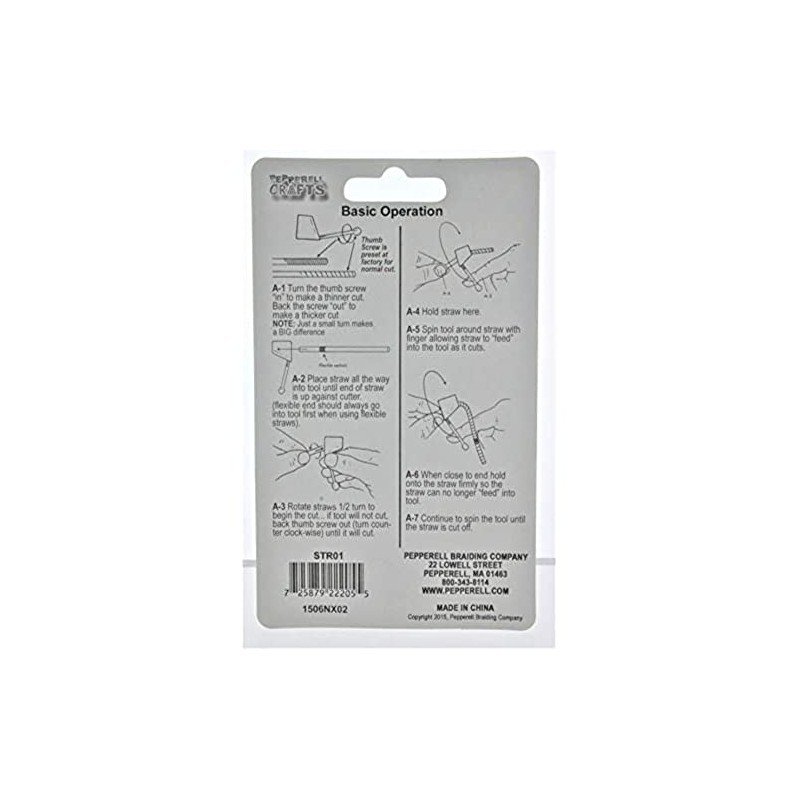 Pepperell Wacky Whirly Straw Kit