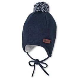 Sterntaler Baby Boys Ocs Knitted Hat, navy