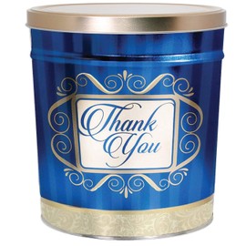 C.R. Frank Popcorn - Gourmet Popcorn Tin, 6.5 Gallon, Golden Thank You (2 Way, Butter and Cheese)