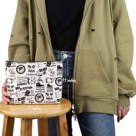 PYOUL Baseball Movie Inspired Gift Forever Movie Quotes Makeup Bag 90’s Baseball Movie Fan Cosmetic Bag Movie Merch (Forever Movie Quotes B)