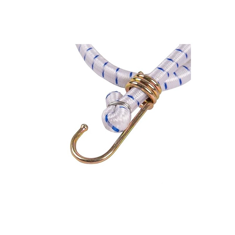 Blackspur 1x White 1.8m Bungee Cords - Heavy-Duty Car Van