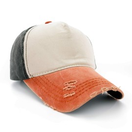 4sold Baseball Cap Classic Adjustable Strap Boys Mens Ladies Sun Summer Hat Cotton - Orange