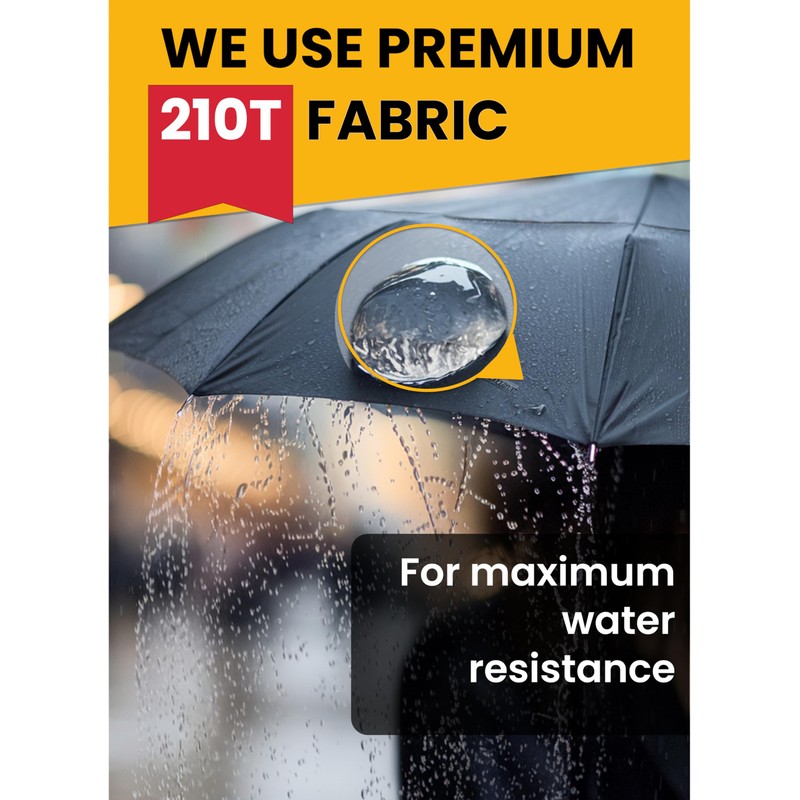 Premium Umbrella Windproof Travel Umbrellas for Rain - Compact Small