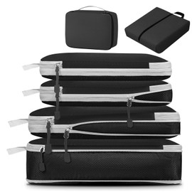 Bolsa Organizador de Viaje para Maletas Compresin, 6pcs Bolsas Organizadora de Equipaje Viaje Accesorios, Impermeable Bolsas para Viaje Organizadoras 