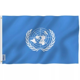 Anley Fly Breeze 3x5 Foot United Nations Flag - UN International Flags Polyester